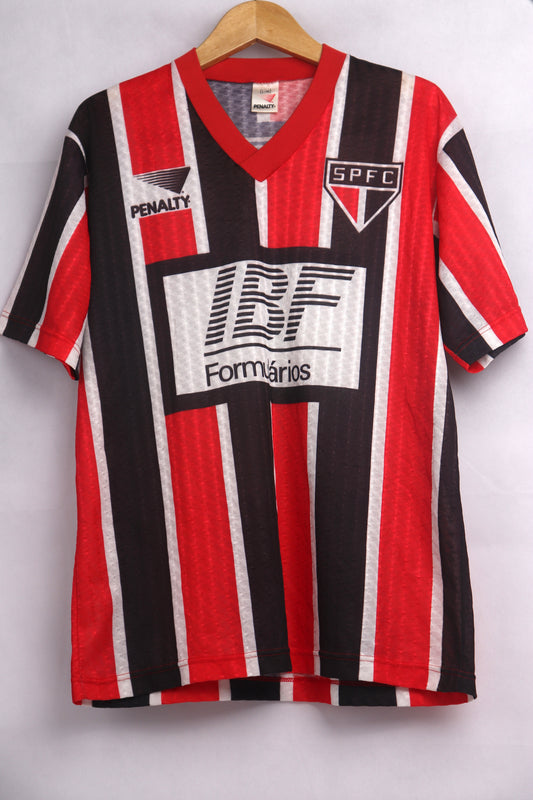 Sao Paulo 1991 Away Cafu [L] Apparel Original Authentic Football Soccer Jersey Kit Shirt Nameset