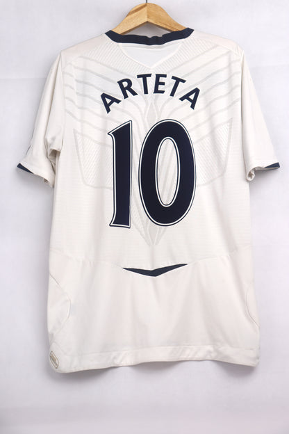 Everton 2008 Away Arteta [L] Apparel Original Authentic Football Soccer Jersey Kit Shirt Nameset