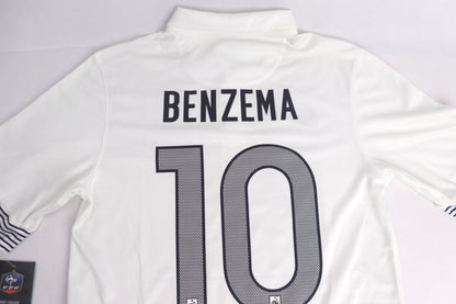 France 2012 Away BNWT Benzema [S] Apparel Original Authentic Football Soccer Jersey Kit Shirt Nameset