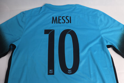 Barcelona 2015 Third BNWT Messi [L] Apparel Original Authentic Football Soccer Jersey Kit Shirt Nameset