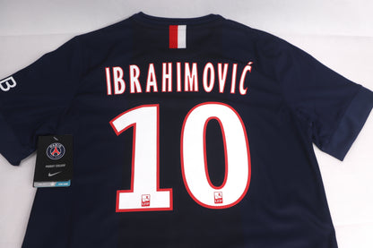 PSG 2014 Home BNWT Ibrahimovic [S] Apparel Original Authentic Football Soccer Jersey Kit Shirt Nameset