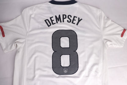 USA 2010 Home Dempsey [M] Apparel Original Authentic Football Soccer Jersey Kit Shirt Nameset