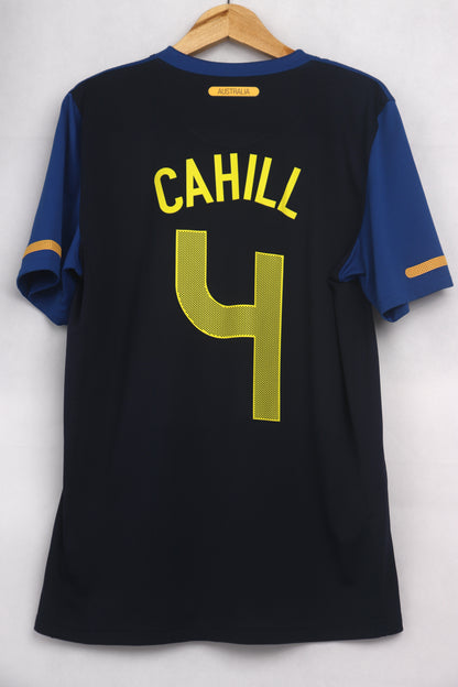 Australia 2010 Away Cahill [M] Apparel Original Authentic Football Soccer Jersey Kit Shirt Nameset