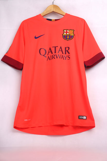 Barcelona 2014 Away Messi [L] Apparel Original Authentic Football Soccer Jersey Kit Shirt Nameset