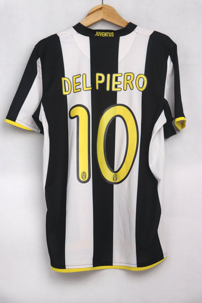 Juventus 2008 Home Del Piero [M] Apparel Original Authentic Football Soccer Jersey Kit Shirt Nameset