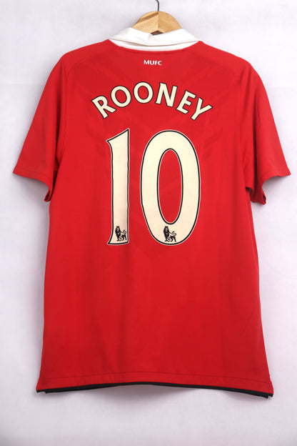 Manchester United 2010 Home Rooney [M] Apparel Original Authentic Football Soccer Jersey Kit Shirt Nameset