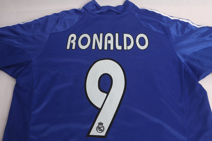 Real Madrid 2004 Third Ronaldo [L] Apparel Original Authentic Football Soccer Jersey Kit Shirt Nameset