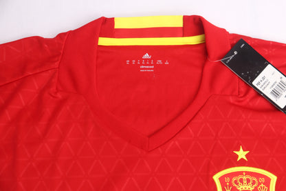 Spain 2016 Home BNWT Iniesta [XL] Apparel Original Authentic Football Soccer Jersey Kit Shirt Nameset