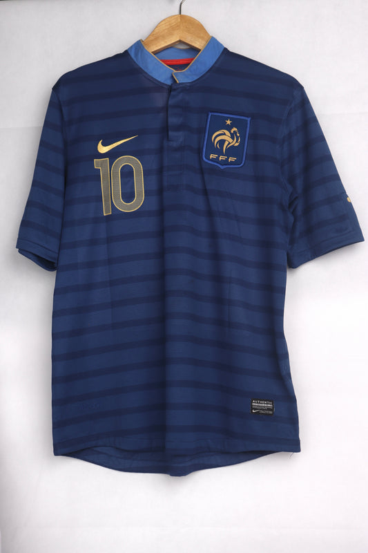 France 2012 Home Benzema [M] Apparel Original Authentic Football Soccer Jersey Kit Shirt Nameset