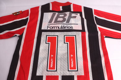 Sao Paulo 1991 Away Cafu [L] Apparel Original Authentic Football Soccer Jersey Kit Shirt Nameset