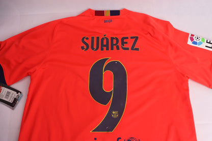 Barcelona 2014 Away BNWT Suarez [L] Apparel Original Authentic Football Soccer Jersey Kit Shirt Nameset