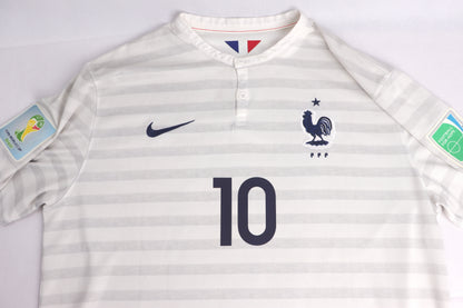France 2014 Away Benzema [XL] Apparel Original Authentic Football Soccer Jersey Kit Shirt Nameset