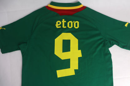 Cameroon 2012 Home Eto’o [M] Apparel Original Authentic Football Soccer Jersey Kit Shirt Nameset