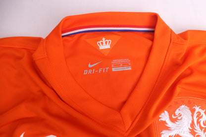 Netherlands 2014 Home Robben [M] Apparel Original Authentic Football Soccer Jersey Kit Shirt Nameset