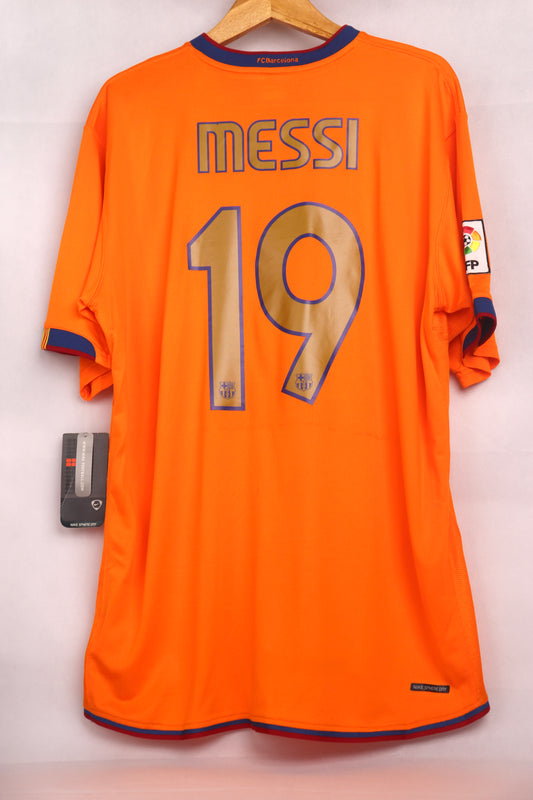 Barcelona 2006 Away BNWT Messi [XL] Apparel Original Authentic Football Soccer Jersey Kit Shirt Nameset