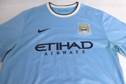 Manchester City 2013 Home Kun Aguero [XL] Apparel Original Authentic Football Soccer Jersey Kit Shirt Nameset
