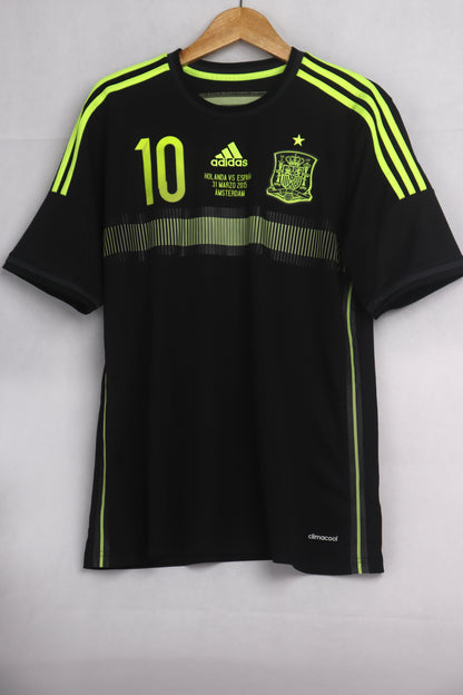 Spain 2014 Away Fabregas [M] Apparel Original Authentic Football Soccer Jersey Kit Shirt Nameset