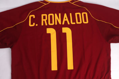 Portugal 2002 Home Ronaldo [L] Apparel Original Authentic Football Soccer Jersey Kit Shirt Nameset