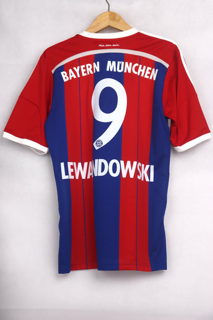 Bayern Munchen 2014 Home BNWT Lewandowski [M] Apparel Original Authentic Football Soccer Jersey Kit Shirt Nameset