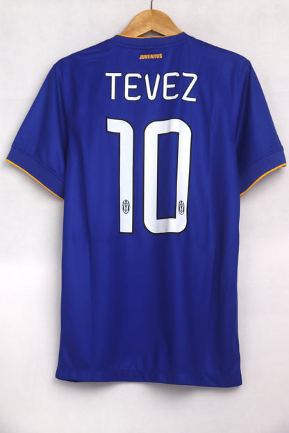 Juventus 2014 Away BNWT Tevez [S] Apparel Original Authentic Football Soccer Jersey Kit Shirt Nameset