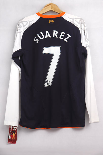Liverpool 2012 Third Long Sleeve BNWT Suarez [M] Apparel Original Authentic Football Soccer Jersey Kit Shirt Nameset