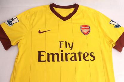 Arsenal 2010 Away Fabregas [M] Apparel Original Authentic Football Soccer Jersey Kit Shirt Nameset