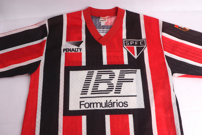 Sao Paulo 1991 Away Cafu [L] Apparel Original Authentic Football Soccer Jersey Kit Shirt Nameset