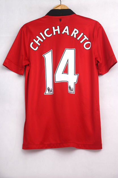 Manchester United 2013 Home Chicharito [M] Apparel Original Authentic Football Soccer Jersey Kit Shirt Nameset