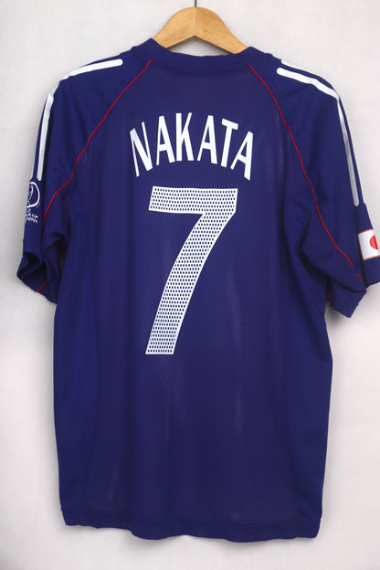 Japan 2002 Home Player Issue Nakata [M] Apparel Original Authentic Football Soccer Jersey Kit Shirt Nameset