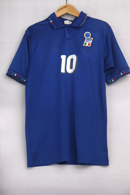 Italy 1994 Home Baggio [M] Apparel Original Authentic Football Soccer Jersey Kit Shirt Nameset