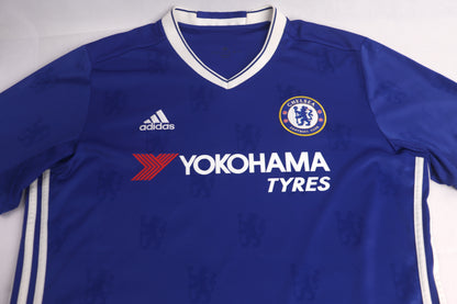Chelsea 2016 Home Hazard [L] Apparel Original Authentic Football Soccer Jersey Kit Shirt Nameset