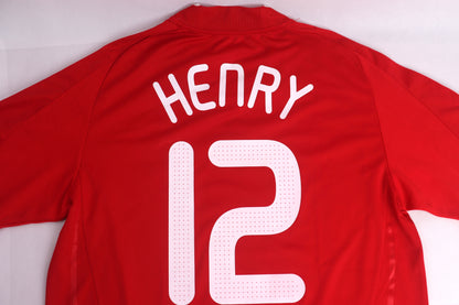 France 2008 Away Henry [M] Apparel Original Authentic Football Soccer Jersey Kit Shirt Nameset