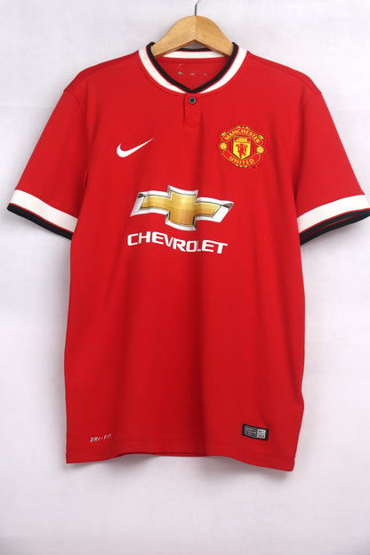 Manchester United 2014 Home Van Persie [M] Apparel Original Authentic Football Soccer Jersey Kit Shirt Nameset