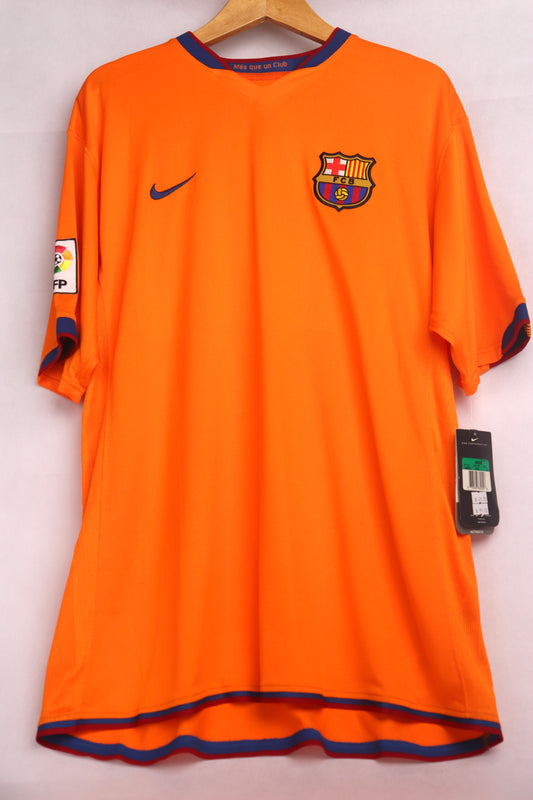 Barcelona 2006 Away BNWT Messi [XL] Apparel Original Authentic Football Soccer Jersey Kit Shirt Nameset