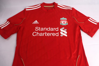 Liverpool 2010 Home Gerrard [S] Apparel Original Authentic Football Soccer Jersey Kit Shirt Nameset