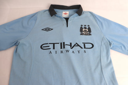 Manchester City 2012 Home Tevez [M] Apparel Original Authentic Football Soccer Jersey Kit Shirt Nameset