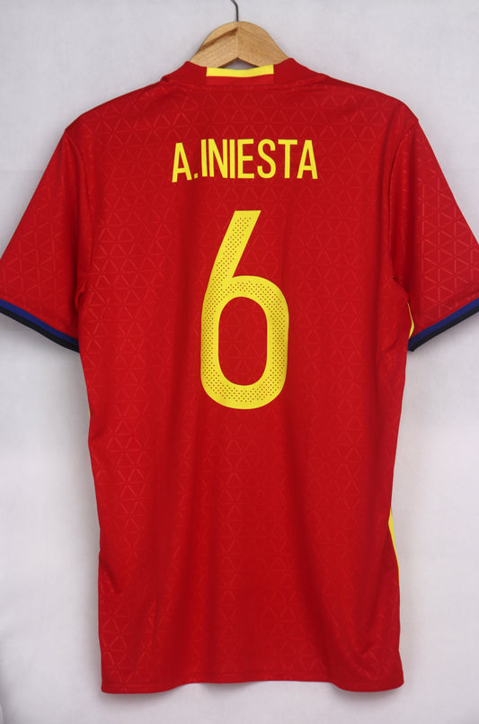 Spain 2016 Home BNWT Iniesta [L]
