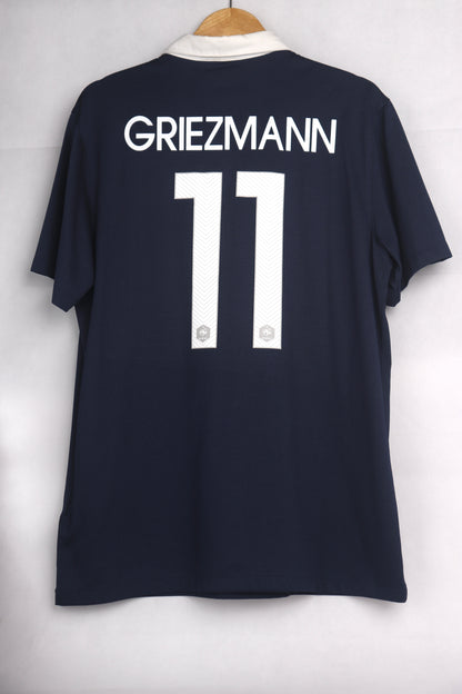 France 2014 Home Griezmann [L] Apparel Original Authentic Football Soccer Jersey Kit Shirt Nameset