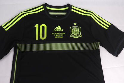 Spain 2014 Away Fabregas [M] Apparel Original Authentic Football Soccer Jersey Kit Shirt Nameset