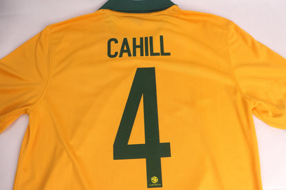 Australia 2014 Home Cahill [M] Apparel Original Authentic Football Soccer Jersey Kit Shirt Nameset