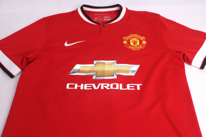 Manchester United 2014 Home Van Persie [M] Apparel Original Authentic Football Soccer Jersey Kit Shirt Nameset