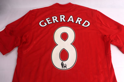 Liverpool 2010 Home Gerrard [S] Apparel Original Authentic Football Soccer Jersey Kit Shirt Nameset