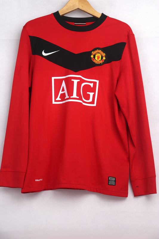 Manchester United 2009 Home Long Sleeve Berbatov [M] Apparel Original Authentic Football Soccer Jersey Kit Shirt Nameset