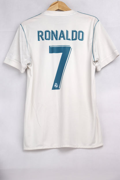 Real Madrid 2017 Home Ronaldo [M] Apparel Original Authentic Football Soccer Jersey Kit Shirt Nameset