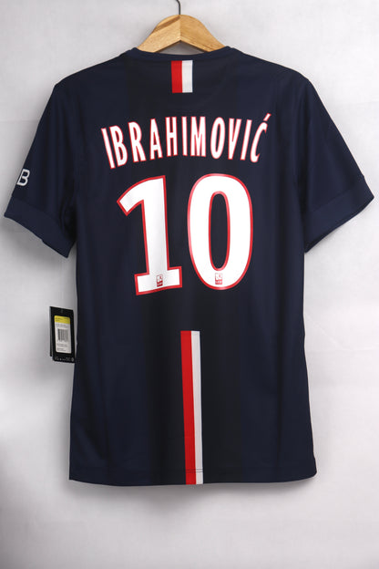 PSG 2014 Home BNWT Ibrahimovic [S] Apparel Original Authentic Football Soccer Jersey Kit Shirt Nameset