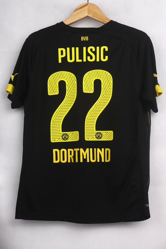 Borussia Dortmund 2015 Away Pulisic [M] Apparel Original Authentic Football Soccer Jersey Kit Shirt Nameset