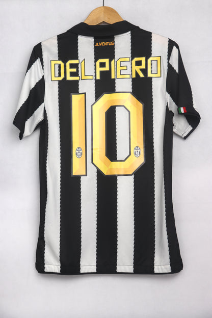 Juventus 2010 Home Del Piero [S] Apparel Original Authentic Football Soccer Jersey Kit Shirt Nameset