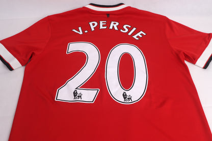Manchester United 2014 Home Van Persie [M] Apparel Original Authentic Football Soccer Jersey Kit Shirt Nameset