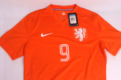Netherlands 2014 Home Player Issue BNWT Van Persie [M] Apparel Original Authentic Football Soccer Jersey Kit Shirt Nameset