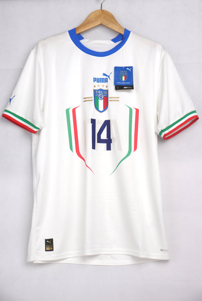 Italy 2022 Away BNWT Chiesa [L] Apparel Original Authentic Football Soccer Jersey Kit Shirt Nameset